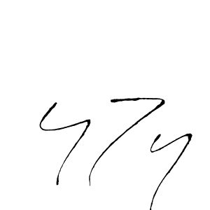 Make a beautiful signature design for name 47y. Use this online signature maker to create a handwritten signature for free. 47y signature style 6 images and pictures png