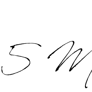 How to make 5 M signature? Antro_Vectra is a professional autograph style. Create handwritten signature for 5 M name. 5 M signature style 6 images and pictures png