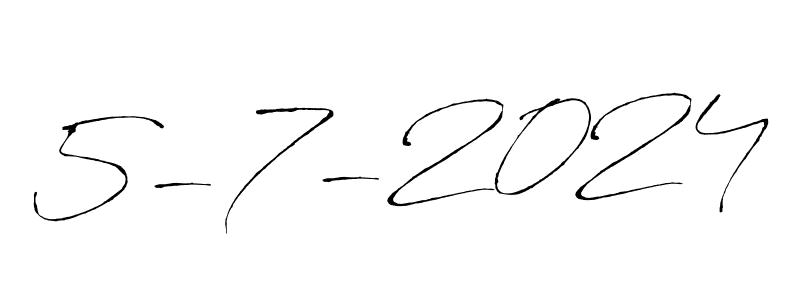 Antro_Vectra is a professional signature style that is perfect for those who want to add a touch of class to their signature. It is also a great choice for those who want to make their signature more unique. Get 5-7-2024 name to fancy signature for free. 5-7-2024 signature style 6 images and pictures png