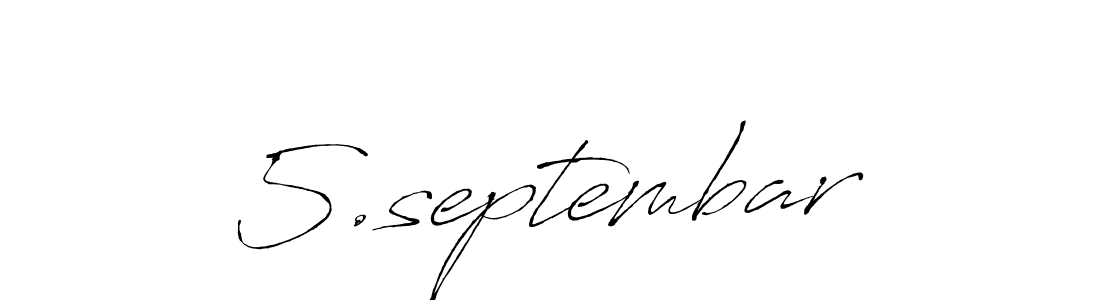 The best way (Antro_Vectra) to make a short signature is to pick only two or three words in your name. The name 5.septembar include a total of six letters. For converting this name. 5.septembar signature style 6 images and pictures png