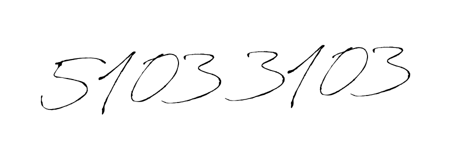 Create a beautiful signature design for name 5103 3103. With this signature (Antro_Vectra) fonts, you can make a handwritten signature for free. 5103 3103 signature style 6 images and pictures png