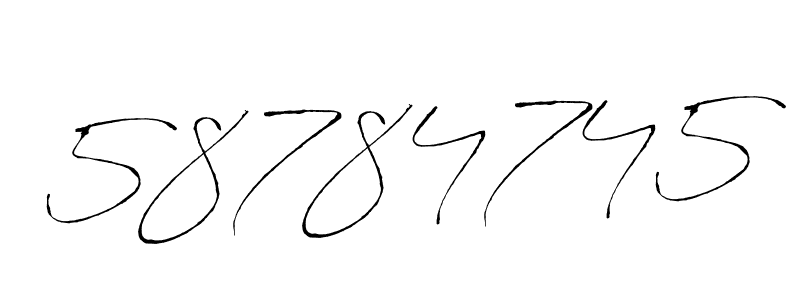 Use a signature maker to create a handwritten signature online. With this signature software, you can design (Antro_Vectra) your own signature for name 58784745. 58784745 signature style 6 images and pictures png