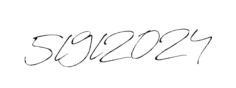 Make a beautiful signature design for name 5l9l2024. With this signature (Antro_Vectra) style, you can create a handwritten signature for free. 5l9l2024 signature style 6 images and pictures png