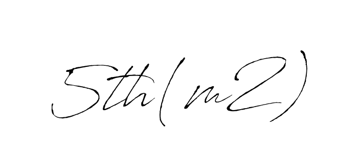 How to make 5th(m2) name signature. Use Antro_Vectra style for creating short signs online. This is the latest handwritten sign. 5th(m2) signature style 6 images and pictures png