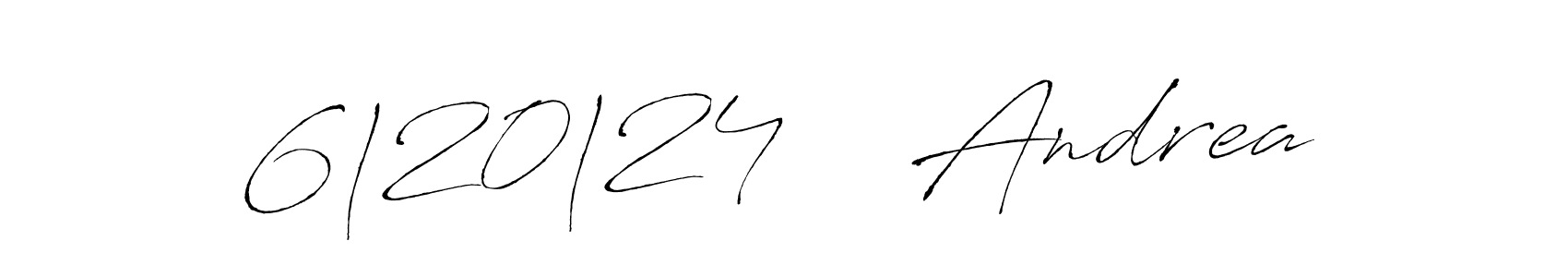 How to make 6|20|24    Andrea signature? Antro_Vectra is a professional autograph style. Create handwritten signature for 6|20|24    Andrea name. 6|20|24    Andrea signature style 6 images and pictures png