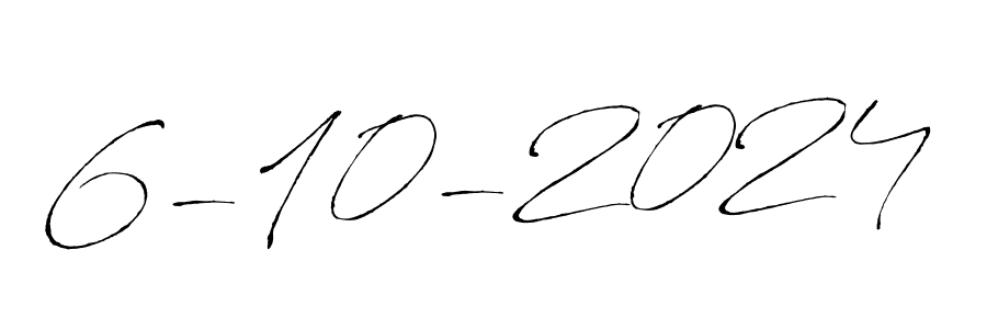 Design your own signature with our free online signature maker. With this signature software, you can create a handwritten (Antro_Vectra) signature for name 6-10-2024. 6-10-2024 signature style 6 images and pictures png