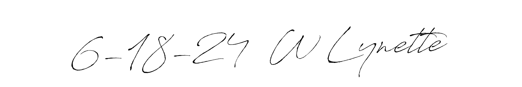 How to Draw 6-18-24  W Lynette signature style? Antro_Vectra is a latest design signature styles for name 6-18-24  W Lynette. 6-18-24  W Lynette signature style 6 images and pictures png