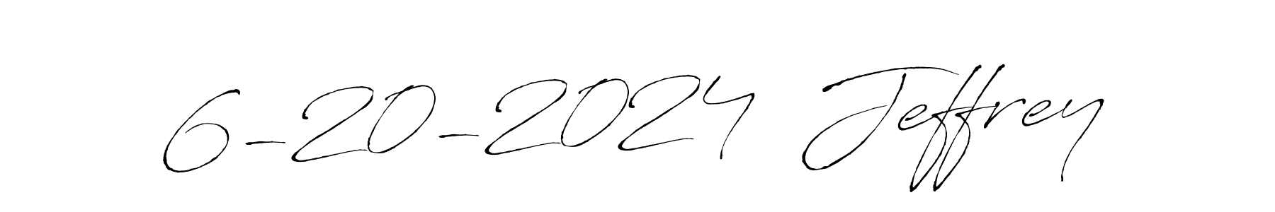 How to make 6-20-2024  Jeffrey name signature. Use Antro_Vectra style for creating short signs online. This is the latest handwritten sign. 6-20-2024  Jeffrey signature style 6 images and pictures png