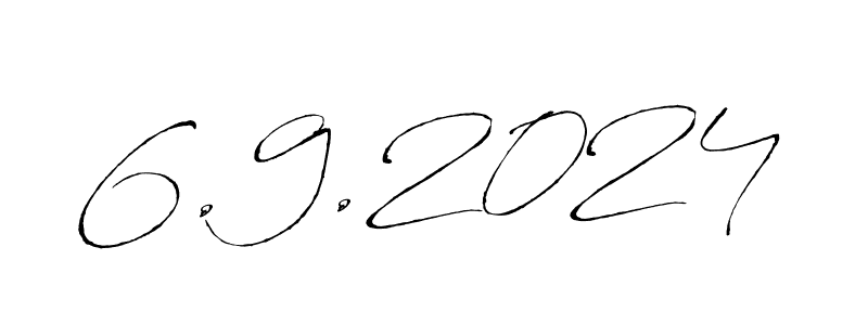 Create a beautiful signature design for name 6.9.2024. With this signature (Antro_Vectra) fonts, you can make a handwritten signature for free. 6.9.2024 signature style 6 images and pictures png