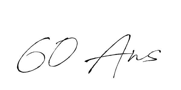 Antro_Vectra is a professional signature style that is perfect for those who want to add a touch of class to their signature. It is also a great choice for those who want to make their signature more unique. Get 60 Ans name to fancy signature for free. 60 Ans signature style 6 images and pictures png