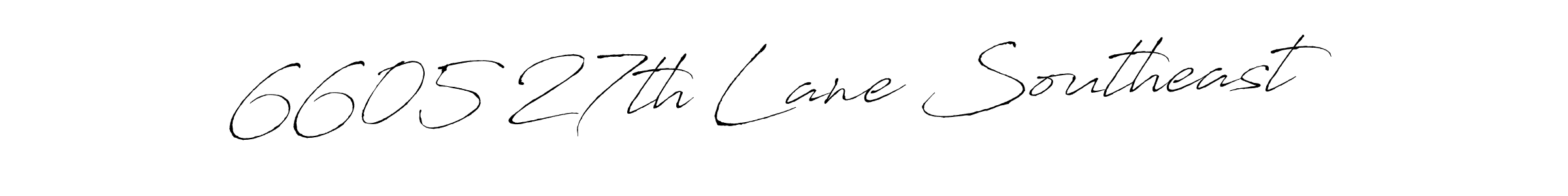 Design your own signature with our free online signature maker. With this signature software, you can create a handwritten (Antro_Vectra) signature for name 6605 27th Lane Southeast. 6605 27th Lane Southeast signature style 6 images and pictures png