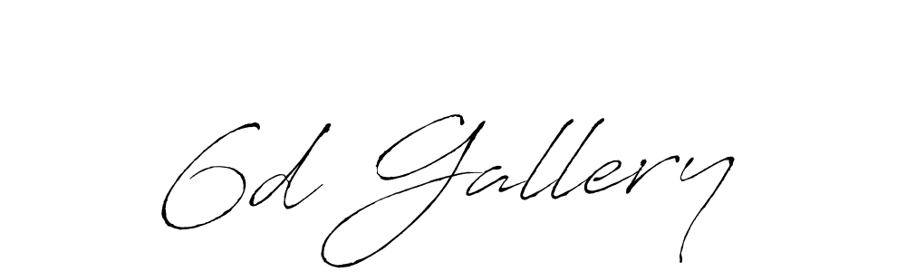 Create a beautiful signature design for name 6d Gallery. With this signature (Antro_Vectra) fonts, you can make a handwritten signature for free. 6d Gallery signature style 6 images and pictures png