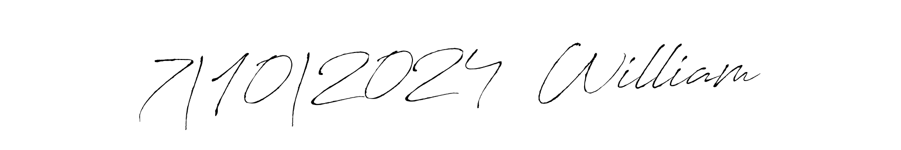 This is the best signature style for the 7|10|2024  William name. Also you like these signature font (Antro_Vectra). Mix name signature. 7|10|2024  William signature style 6 images and pictures png