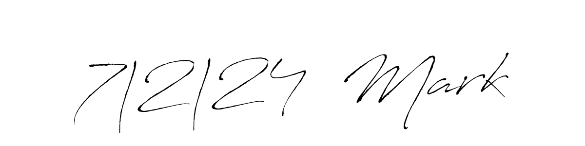 How to make 7|2|24  Mark name signature. Use Antro_Vectra style for creating short signs online. This is the latest handwritten sign. 7|2|24  Mark signature style 6 images and pictures png