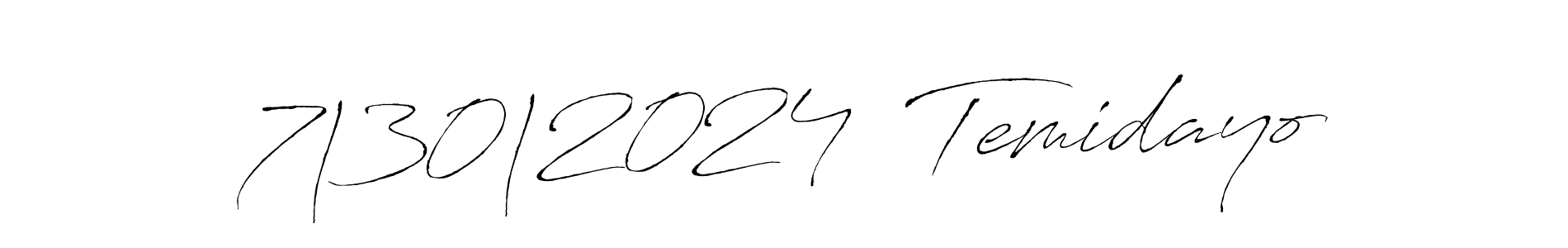 Design your own signature with our free online signature maker. With this signature software, you can create a handwritten (Antro_Vectra) signature for name 7|30|2024  Temidayo. 7|30|2024  Temidayo signature style 6 images and pictures png