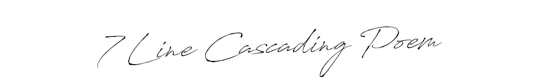 Once you've used our free online signature maker to create your best signature Antro_Vectra style, it's time to enjoy all of the benefits that 7 Line Cascading Poem name signing documents. 7 Line Cascading Poem signature style 6 images and pictures png