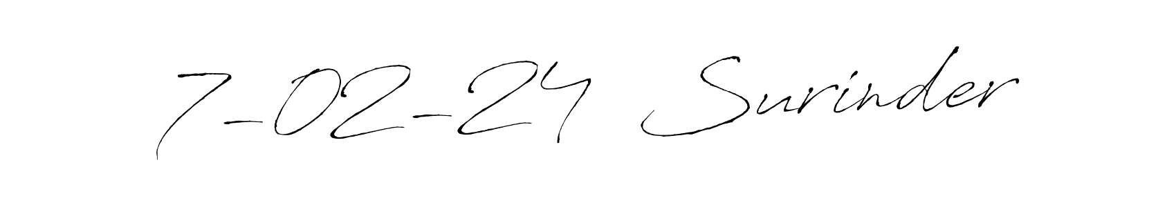 Check out images of Autograph of 7-02-24  Surinder name. Actor 7-02-24  Surinder Signature Style. Antro_Vectra is a professional sign style online. 7-02-24  Surinder signature style 6 images and pictures png