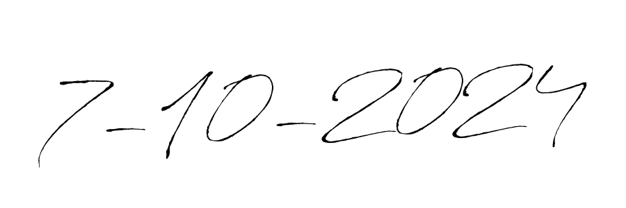 Create a beautiful signature design for name 7-10-2024. With this signature (Antro_Vectra) fonts, you can make a handwritten signature for free. 7-10-2024 signature style 6 images and pictures png