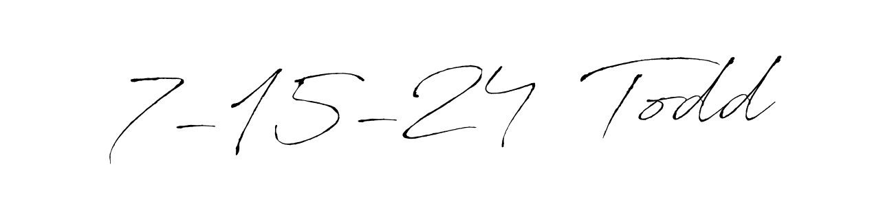 Create a beautiful signature design for name 7-15-24  Todd. With this signature (Antro_Vectra) fonts, you can make a handwritten signature for free. 7-15-24  Todd signature style 6 images and pictures png