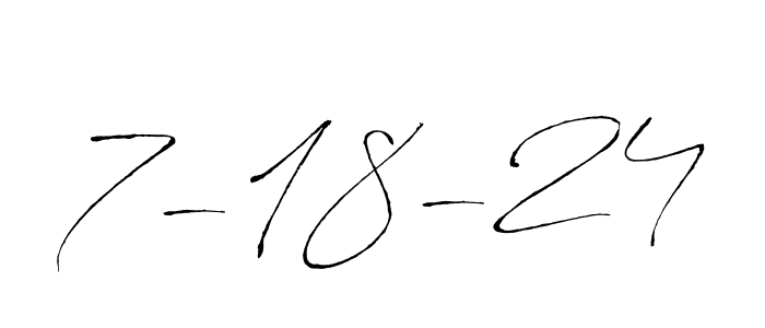 Use a signature maker to create a handwritten signature online. With this signature software, you can design (Antro_Vectra) your own signature for name 7-18-24. 7-18-24 signature style 6 images and pictures png