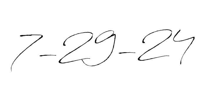 Use a signature maker to create a handwritten signature online. With this signature software, you can design (Antro_Vectra) your own signature for name 7-29-24. 7-29-24 signature style 6 images and pictures png