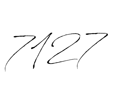 Also we have 7127 name is the best signature style. Create professional handwritten signature collection using Antro_Vectra autograph style. 7127 signature style 6 images and pictures png