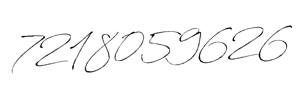 Design your own signature with our free online signature maker. With this signature software, you can create a handwritten (Antro_Vectra) signature for name 7218059626. 7218059626 signature style 6 images and pictures png