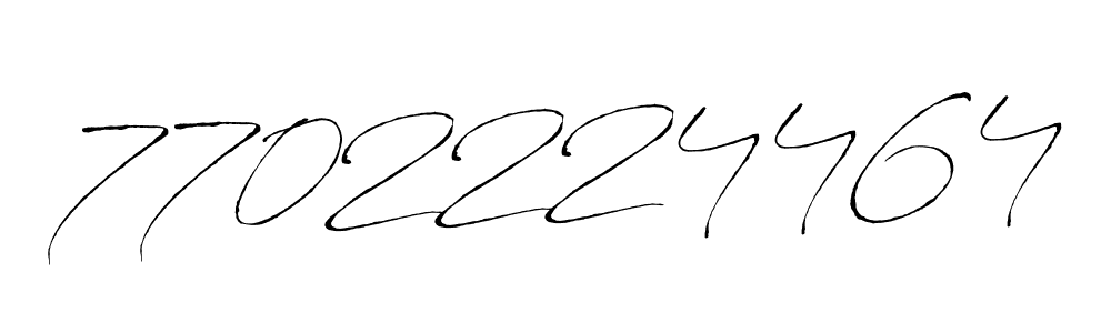 Also You can easily find your signature by using the search form. We will create 7702224464 name handwritten signature images for you free of cost using Antro_Vectra sign style. 7702224464 signature style 6 images and pictures png