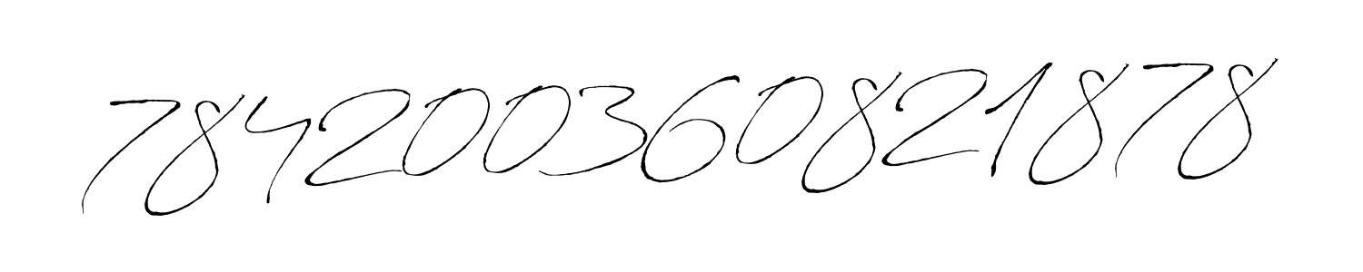 How to make 784200360821878 name signature. Use Antro_Vectra style for creating short signs online. This is the latest handwritten sign. 784200360821878 signature style 6 images and pictures png