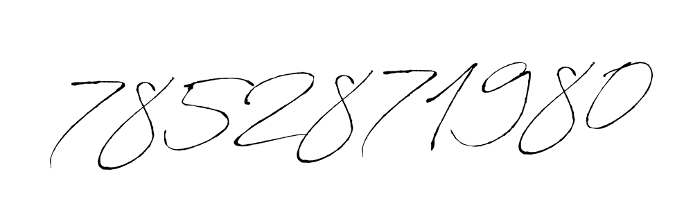 Make a beautiful signature design for name 7852871980. With this signature (Antro_Vectra) style, you can create a handwritten signature for free. 7852871980 signature style 6 images and pictures png