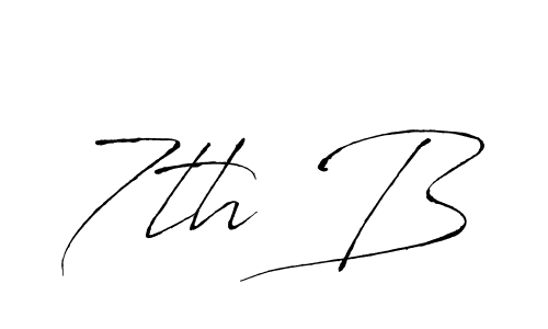 Also we have 7th B name is the best signature style. Create professional handwritten signature collection using Antro_Vectra autograph style. 7th B signature style 6 images and pictures png