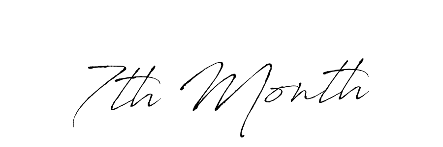 How to make 7th Month signature? Antro_Vectra is a professional autograph style. Create handwritten signature for 7th Month name. 7th Month signature style 6 images and pictures png