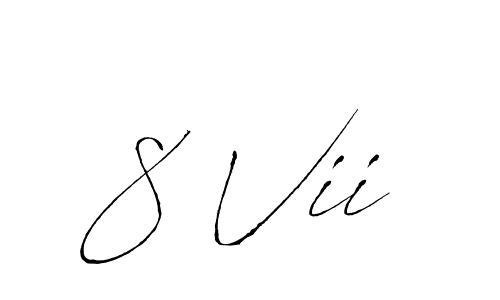 Also we have 8 Vii name is the best signature style. Create professional handwritten signature collection using Antro_Vectra autograph style. 8 Vii signature style 6 images and pictures png