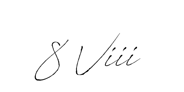 Use a signature maker to create a handwritten signature online. With this signature software, you can design (Antro_Vectra) your own signature for name 8 Viii. 8 Viii signature style 6 images and pictures png