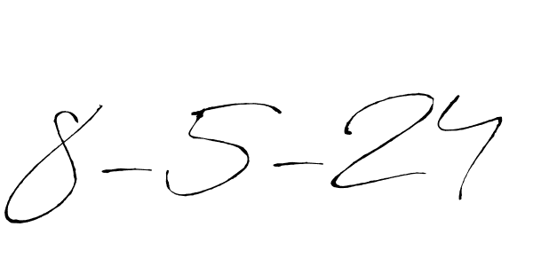 It looks lik you need a new signature style for name 8-5-24. Design unique handwritten (Antro_Vectra) signature with our free signature maker in just a few clicks. 8-5-24 signature style 6 images and pictures png