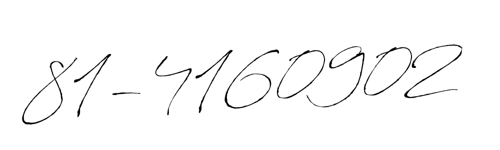 Create a beautiful signature design for name 81-4160902. With this signature (Antro_Vectra) fonts, you can make a handwritten signature for free. 81-4160902 signature style 6 images and pictures png