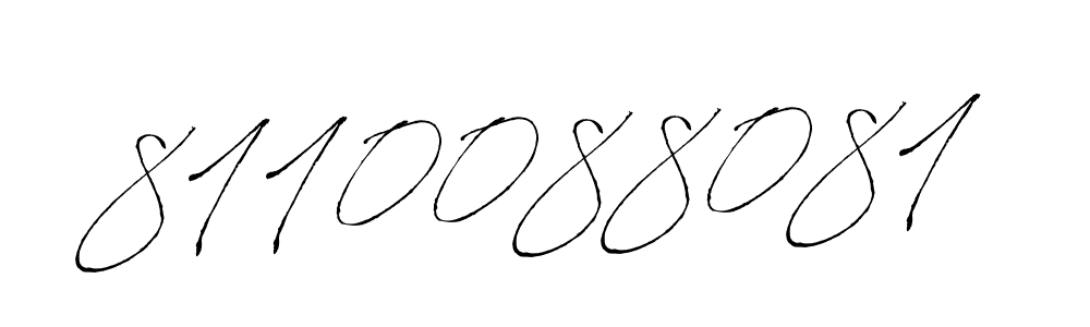 How to make 8110088081 signature? Antro_Vectra is a professional autograph style. Create handwritten signature for 8110088081 name. 8110088081 signature style 6 images and pictures png