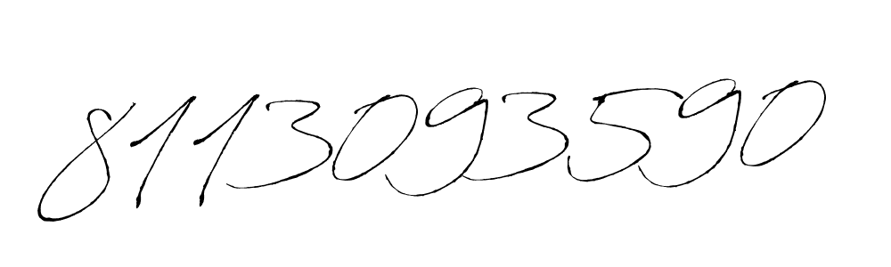 Make a beautiful signature design for name 8113093590. With this signature (Antro_Vectra) style, you can create a handwritten signature for free. 8113093590 signature style 6 images and pictures png