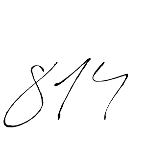 How to make 814 signature? Antro_Vectra is a professional autograph style. Create handwritten signature for 814 name. 814 signature style 6 images and pictures png