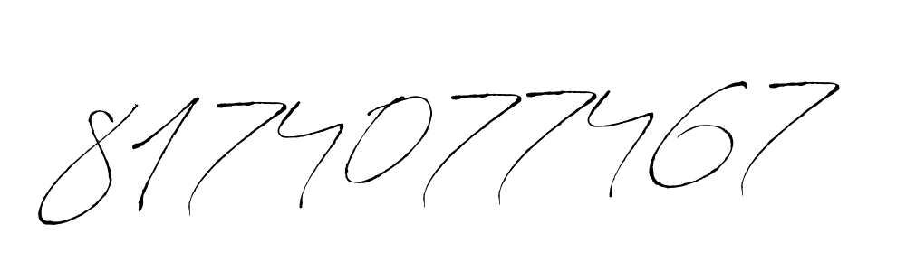 Design your own signature with our free online signature maker. With this signature software, you can create a handwritten (Antro_Vectra) signature for name 8174077467. 8174077467 signature style 6 images and pictures png