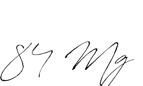 Design your own signature with our free online signature maker. With this signature software, you can create a handwritten (Antro_Vectra) signature for name 84 Mg. 84 Mg signature style 6 images and pictures png