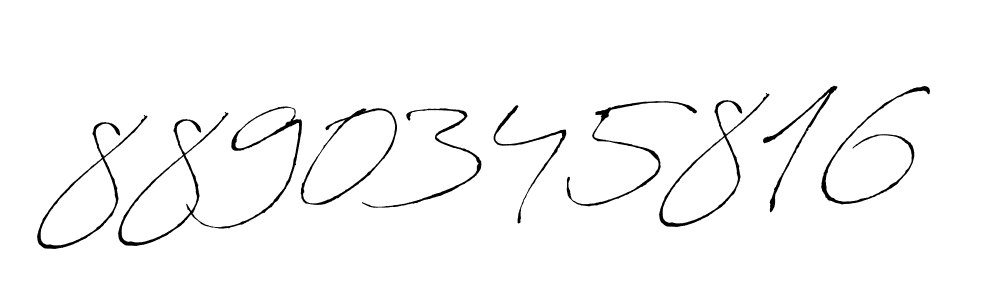 How to make 8890345816 signature? Antro_Vectra is a professional autograph style. Create handwritten signature for 8890345816 name. 8890345816 signature style 6 images and pictures png
