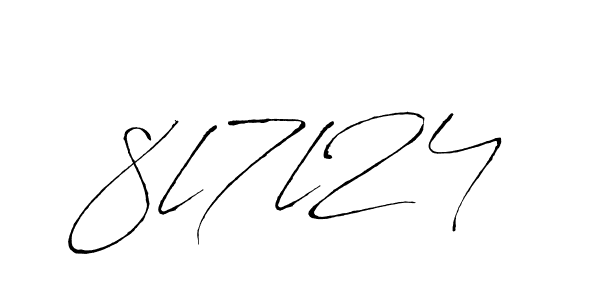 How to Draw 8l7l24 signature style? Antro_Vectra is a latest design signature styles for name 8l7l24. 8l7l24 signature style 6 images and pictures png