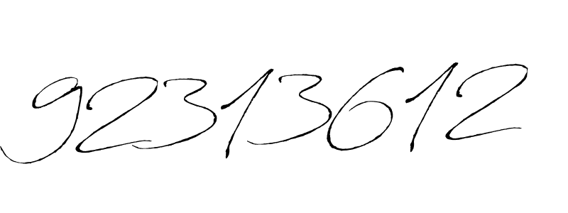 Create a beautiful signature design for name 92313612. With this signature (Antro_Vectra) fonts, you can make a handwritten signature for free. 92313612 signature style 6 images and pictures png