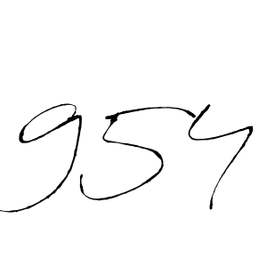 How to make 954 name signature. Use Antro_Vectra style for creating short signs online. This is the latest handwritten sign. 954 signature style 6 images and pictures png