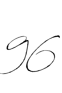 Make a beautiful signature design for name 96. With this signature (Antro_Vectra) style, you can create a handwritten signature for free. 96 signature style 6 images and pictures png