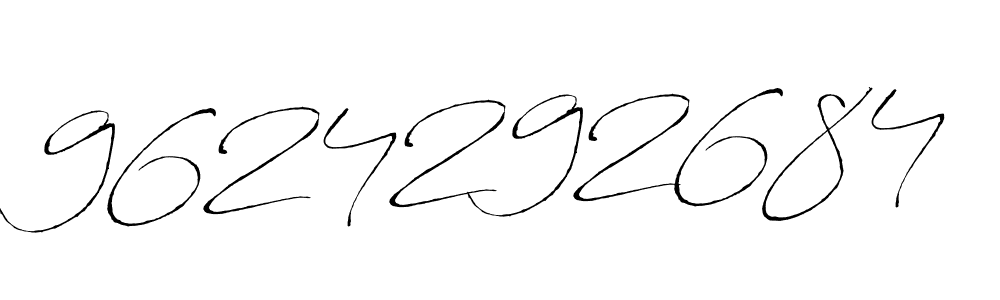 Use a signature maker to create a handwritten signature online. With this signature software, you can design (Antro_Vectra) your own signature for name 9624292684. 9624292684 signature style 6 images and pictures png