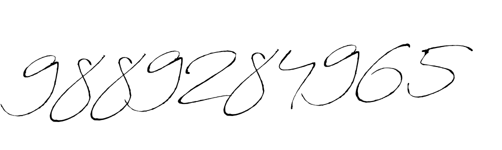 Make a beautiful signature design for name 9889284965. With this signature (Antro_Vectra) style, you can create a handwritten signature for free. 9889284965 signature style 6 images and pictures png