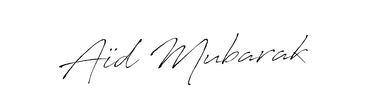 Also You can easily find your signature by using the search form. We will create Aïd Mubarak name handwritten signature images for you free of cost using Antro_Vectra sign style. Aïd Mubarak signature style 6 images and pictures png