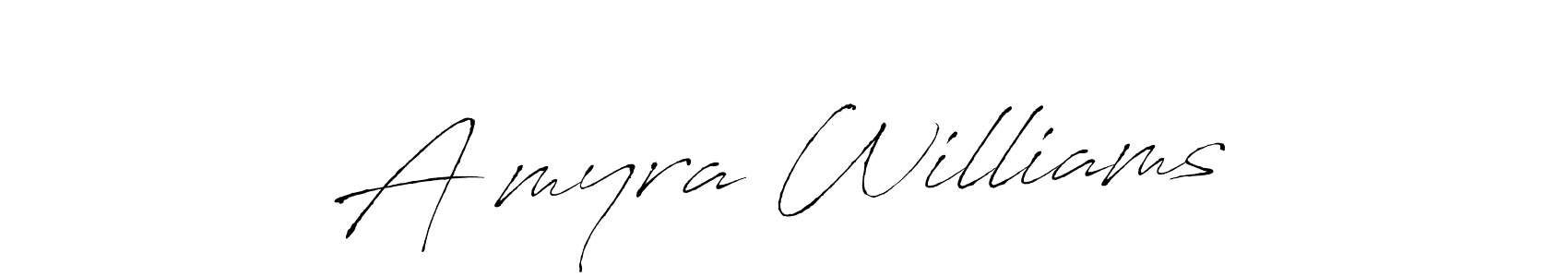 Antro_Vectra is a professional signature style that is perfect for those who want to add a touch of class to their signature. It is also a great choice for those who want to make their signature more unique. Get A’myra Williams name to fancy signature for free. A’myra Williams signature style 6 images and pictures png